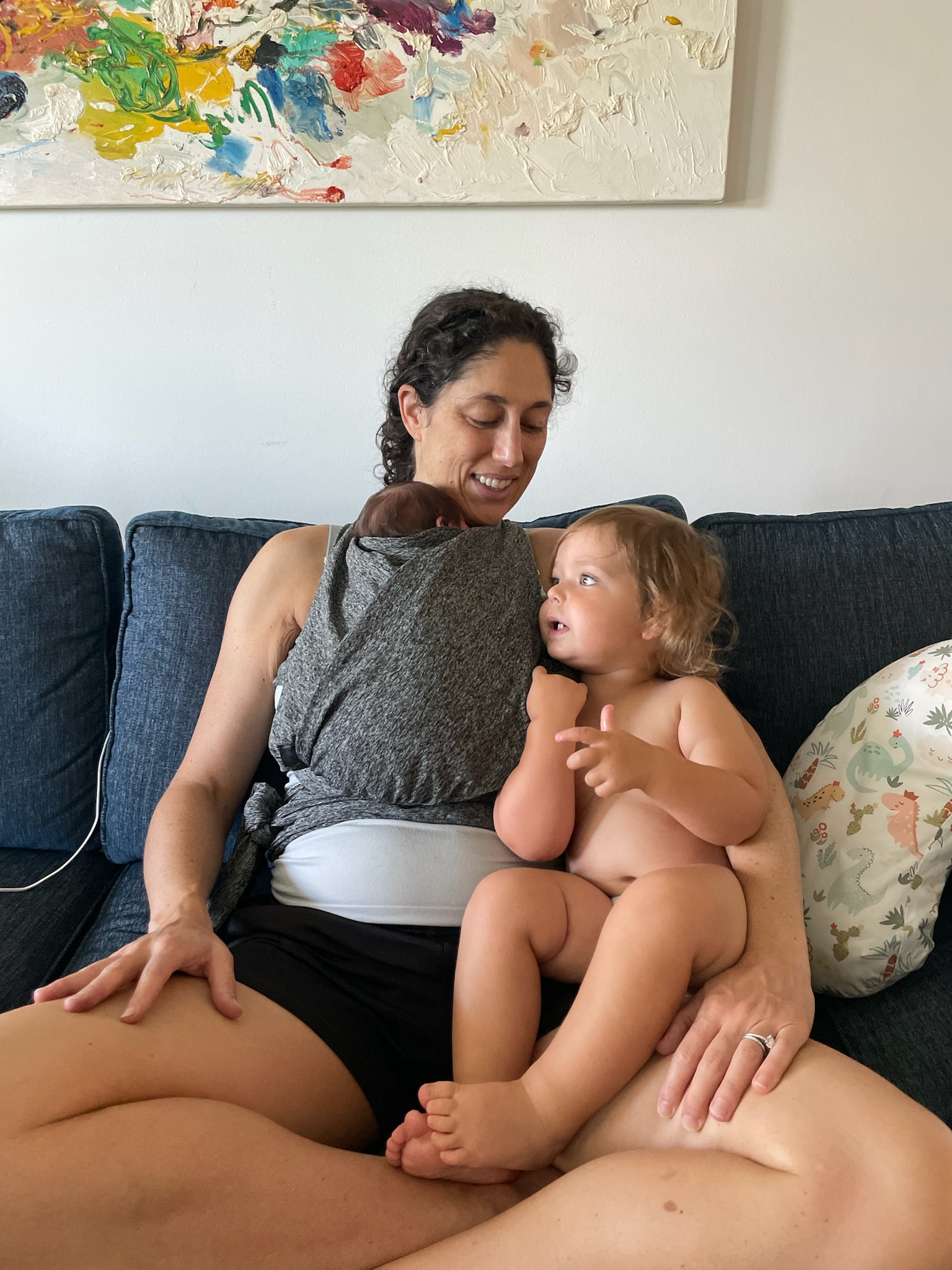 Barrie with both kids